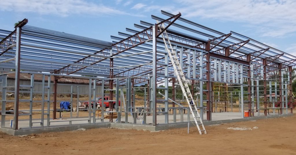 Barndominium steel frame in Florida