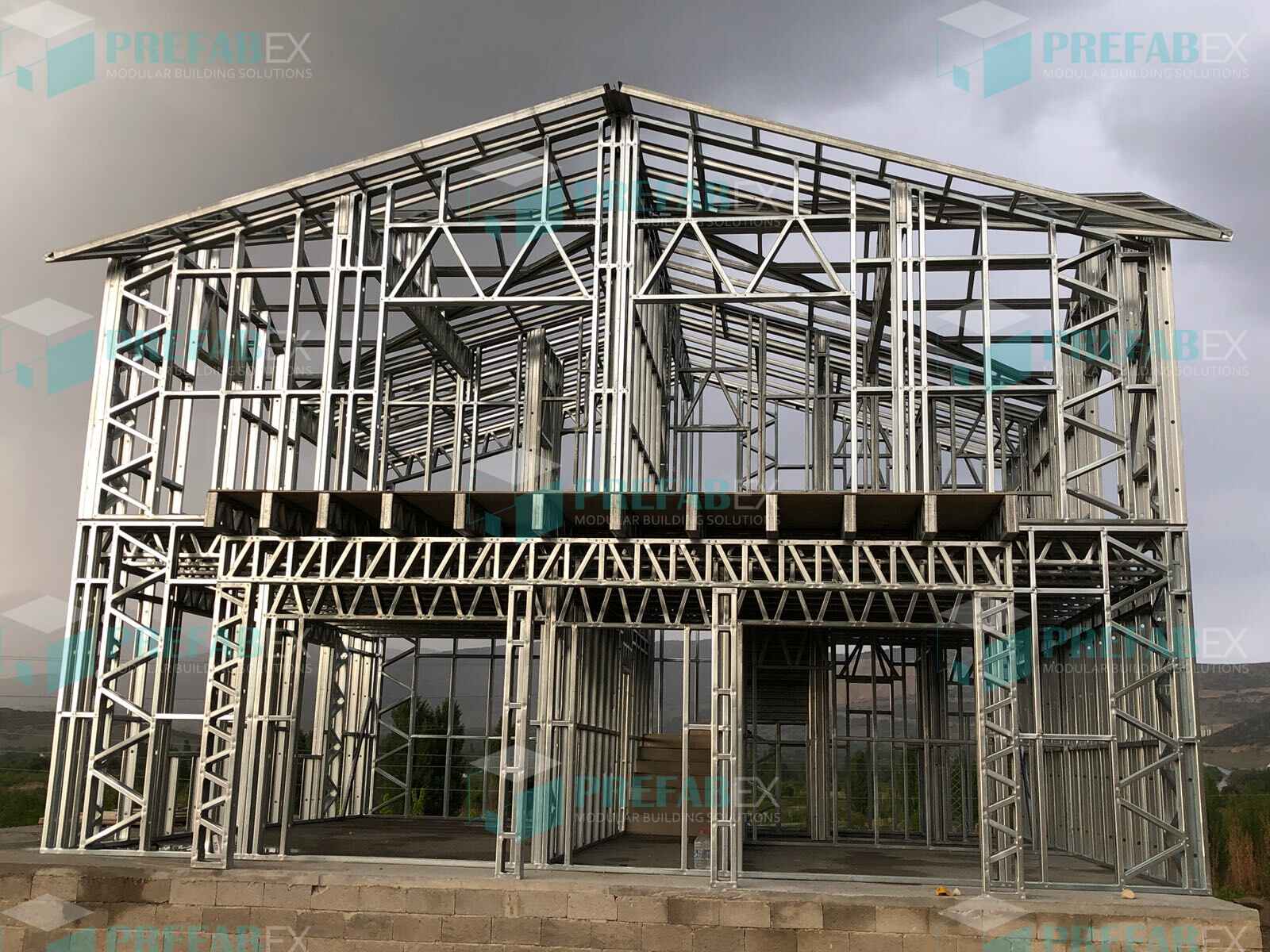 Two-story barndominium kit in Florida